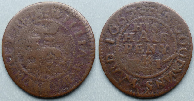 Goodman's Yard, William Barton 1667 halfpenny